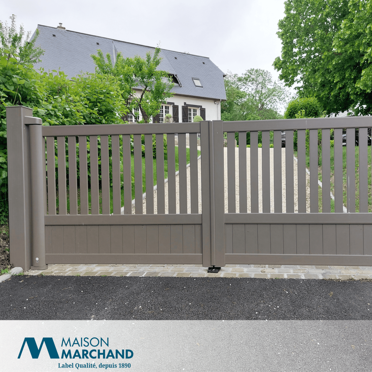 Installation d’un portail motorisé en aluminium à Longueil (76860)