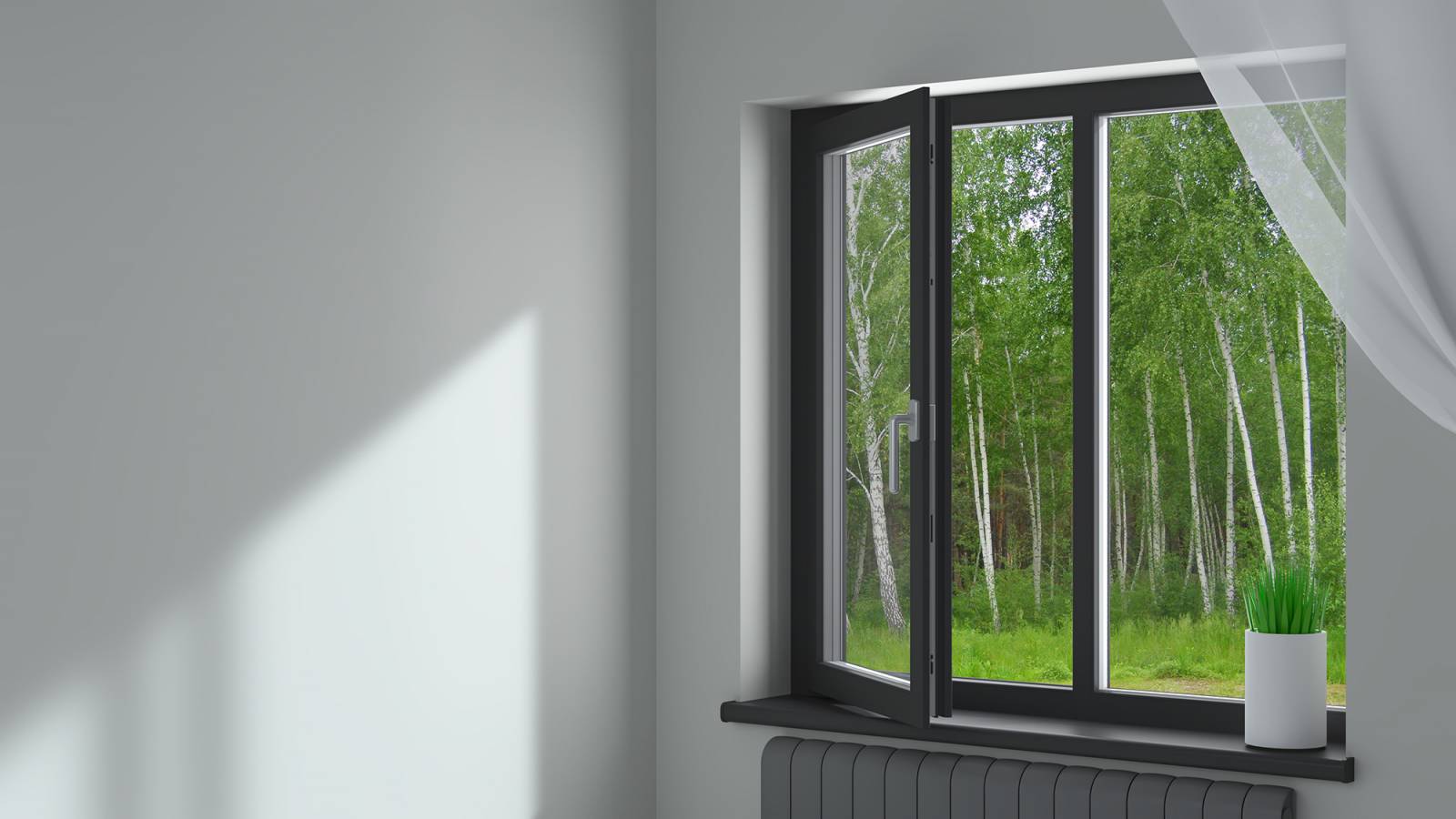 Pose d’une fenêtre en aluminium dans une maison neuve, Saint-Valéry-en-Caux 76460