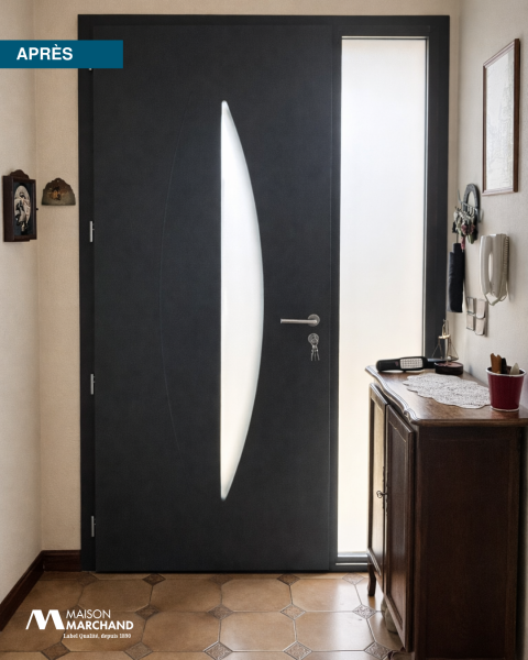 Pose de porte d'entrée acier sur mesure à Isneauville en Seine-Maritime